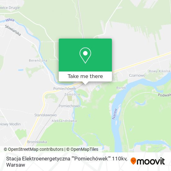 Stacja Elektroenergetyczna ""Pomiechówek"" 110kv map