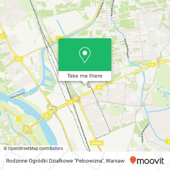 Rodzinne Ogródki Działkowe "Pelcowizna" map