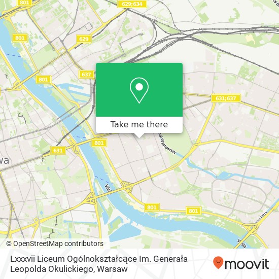 Lxxxvii Liceum Ogólnokształcące Im. Generała Leopolda Okulickiego map