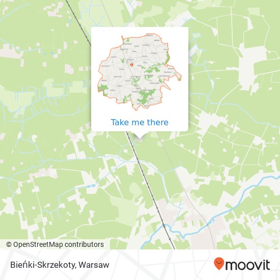 Bieńki-Skrzekoty map