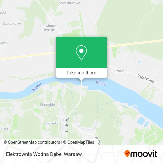 Elektrownia Wodna Dębe map