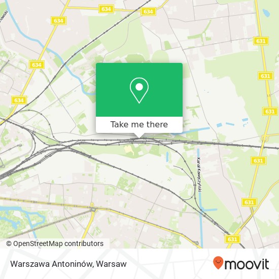 Warszawa Antoninów map