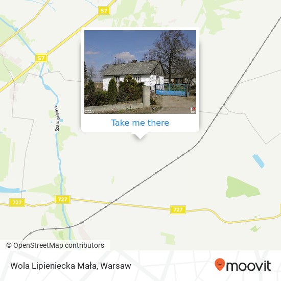 Wola Lipieniecka Mała map