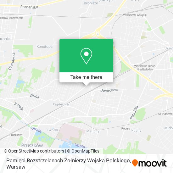 Pamięci Rozstrzelanach Żołnierzy Wojska Polskiego map