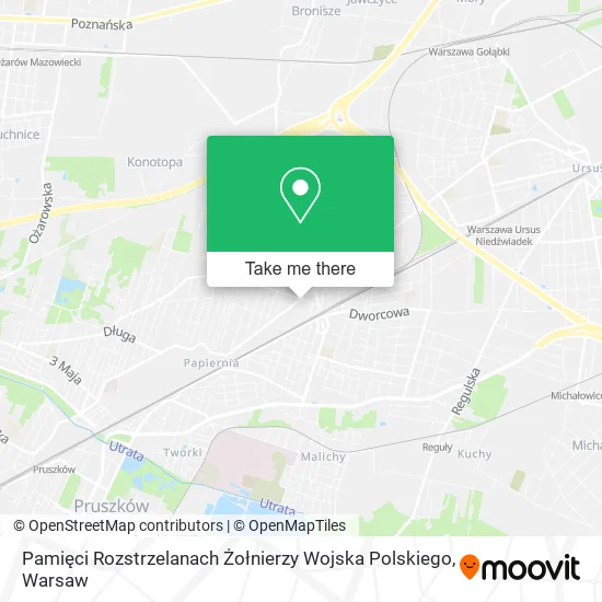Карта Pamięci Rozstrzelanach Żołnierzy Wojska Polskiego