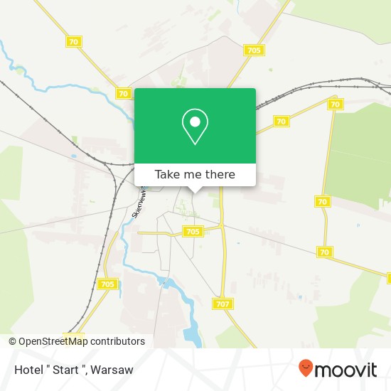 Hotel " Start " map