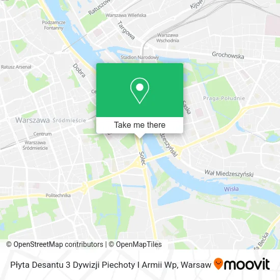 Płyta Desantu 3 Dywizji Piechoty I Armii Wp map