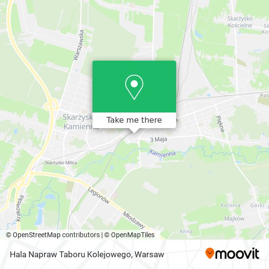 Hala Napraw Taboru Kolejowego map