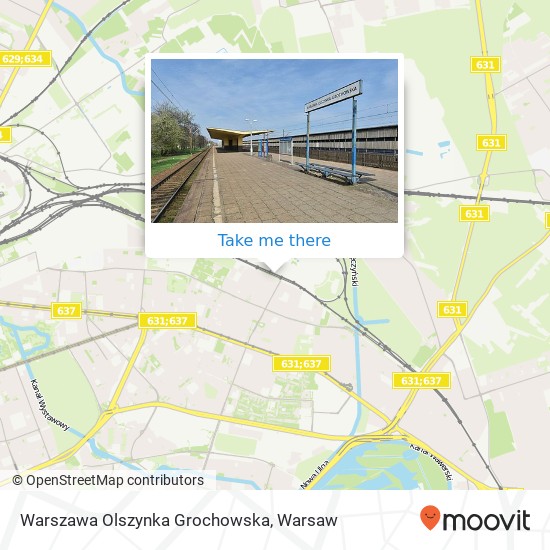 Карта Warszawa Olszynka Grochowska