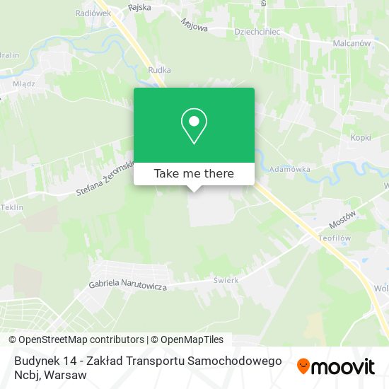 Budynek 14 - Zakład Transportu Samochodowego Ncbj map