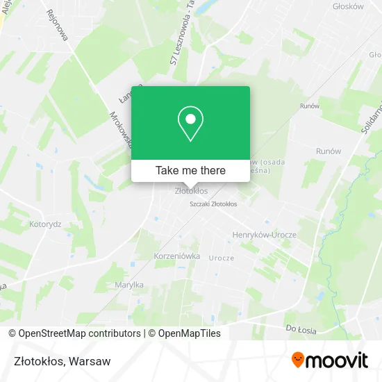 Złotokłos map
