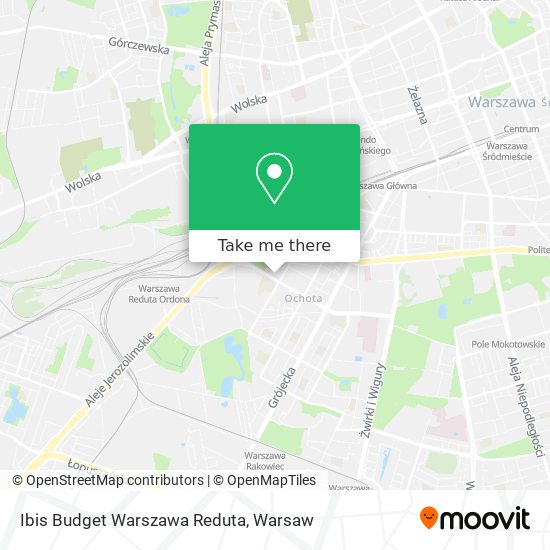 Ibis Budget Warszawa Reduta map