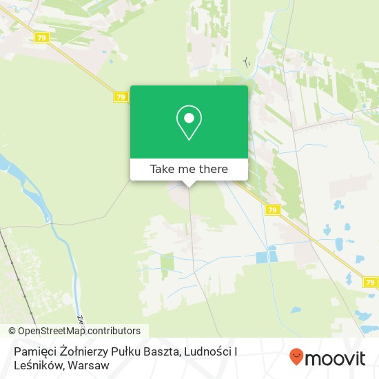 Карта Pamięci Żołnierzy Pułku Baszta, Ludności I Leśników