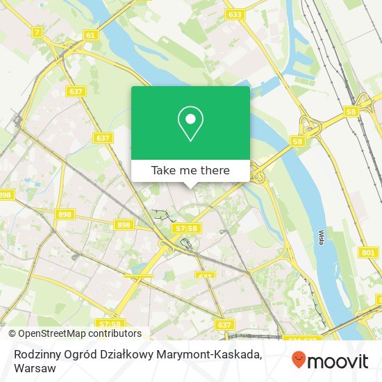 Rodzinny Ogród Działkowy Marymont-Kaskada map