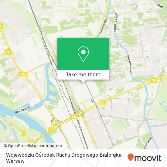 Wojewódzki Ośrodek Ruchu Drogowego Białołęka map