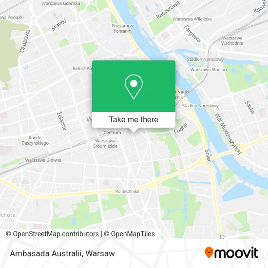 Ambasada Australii map
