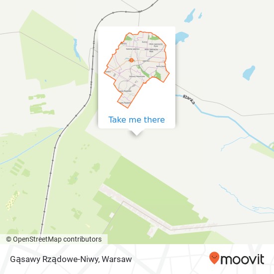 Gąsawy Rządowe-Niwy map