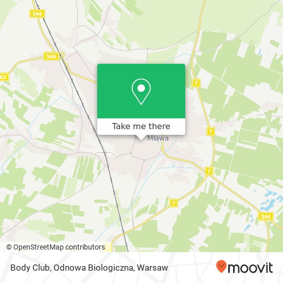 Body Club, Odnowa Biologiczna map