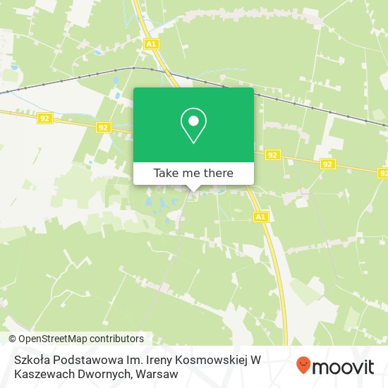 Szkoła Podstawowa Im. Ireny Kosmowskiej W Kaszewach Dwornych map