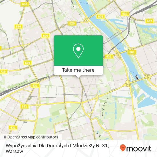 Wypożyczalnia Dla Dorosłych I Młodzieży Nr 31 map