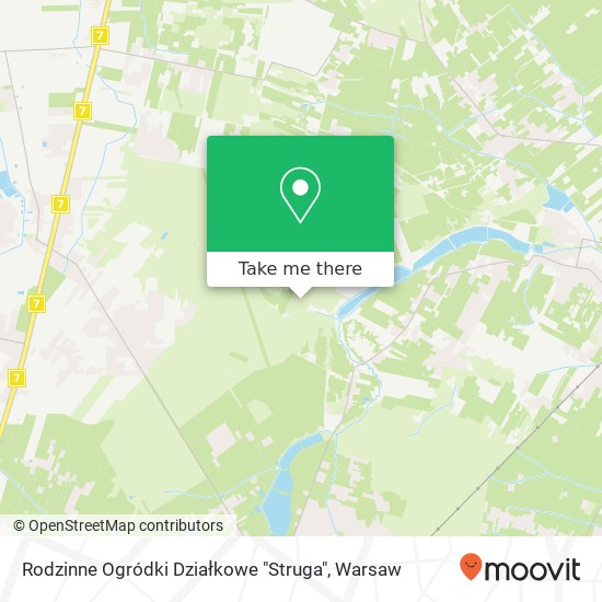 Rodzinne Ogródki Działkowe "Struga" map