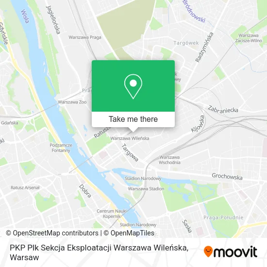 PKP Plk Sekcja Eksploatacji Warszawa Wileńska map