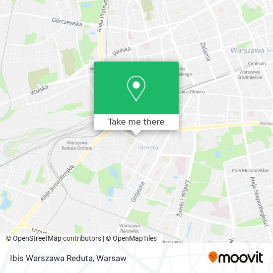 Ibis Warszawa Reduta map