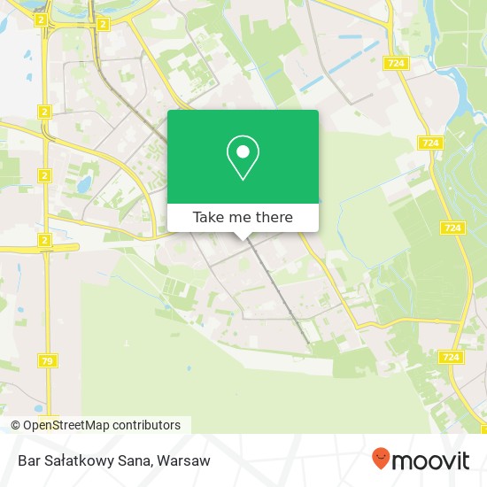 Bar Sałatkowy Sana map