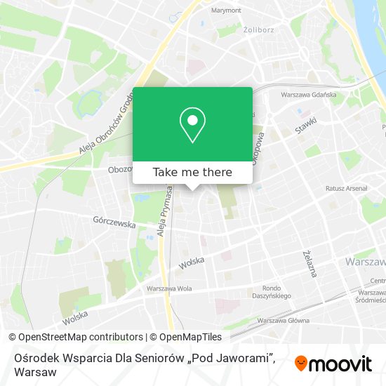 Ośrodek Wsparcia Dla Seniorów „Pod Jaworami” map