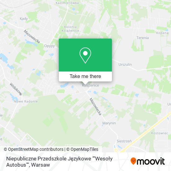 Niepubliczne Przedszkole Językowe ""Wesoły Autobus"" map