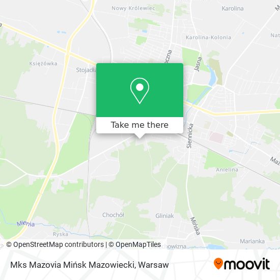 Mks Mazovia Mińsk Mazowiecki map