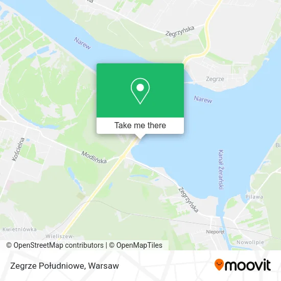 Zegrze Południowe map