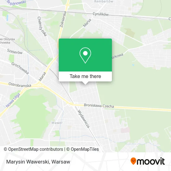 Marysin Wawerski map