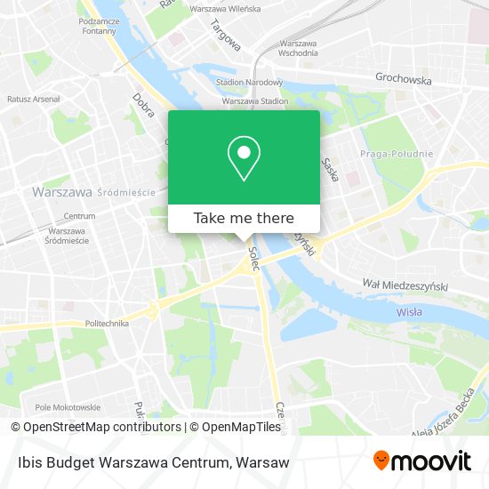 Ibis Budget Warszawa Centrum map