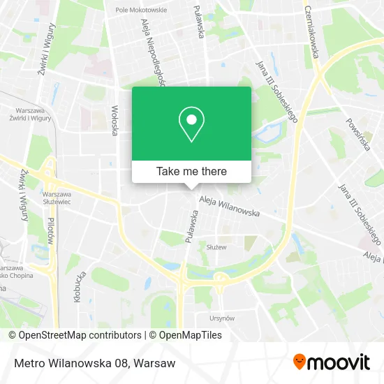 Metro Wilanowska 08 map