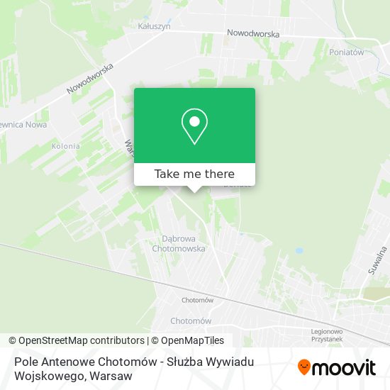 Pole Antenowe Chotomów - Służba Wywiadu Wojskowego map