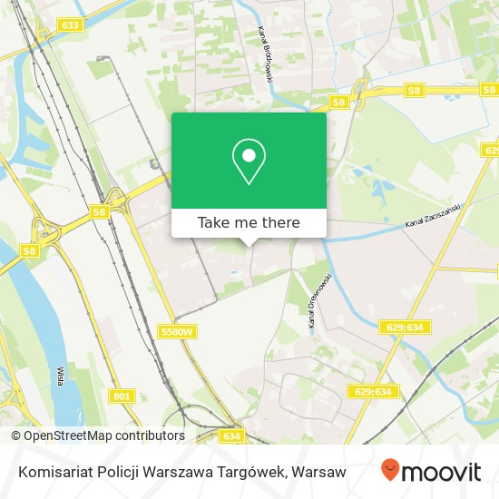 Komisariat Policji Warszawa Targówek map