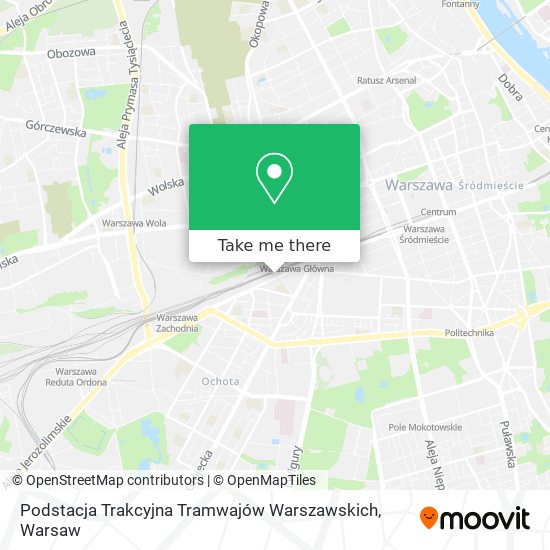 Карта Podstacja Trakcyjna Tramwajów Warszawskich