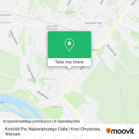 Kościół Pw. Najświętszego Ciała I Krwi Chrystusa map