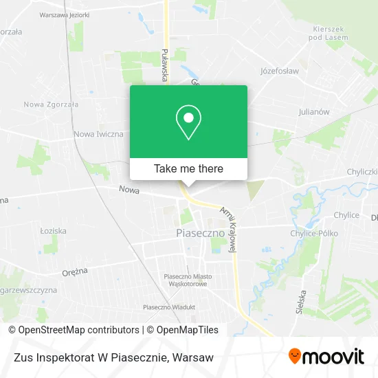 Zus Inspektorat W Piasecznie map