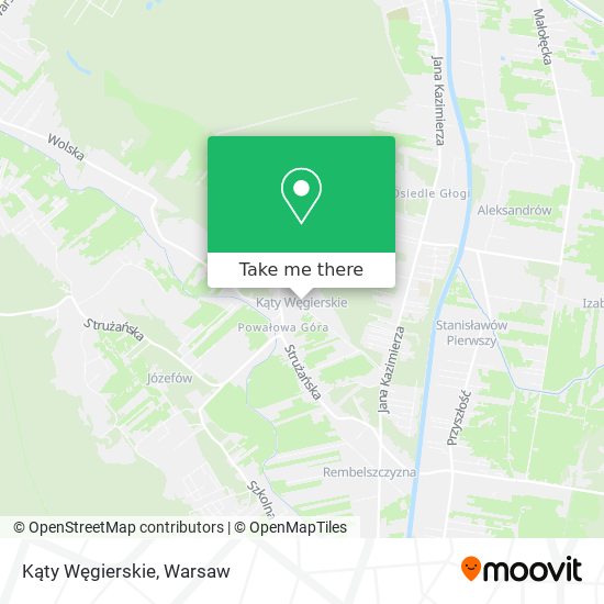 Kąty Węgierskie map