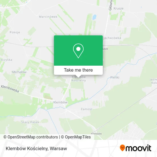 Карта Klembów Kościelny