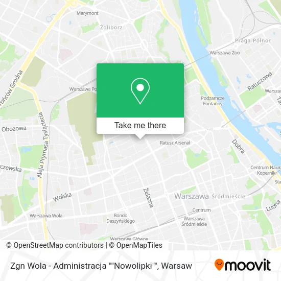 Zgn Wola - Administracja ""Nowolipki"" map