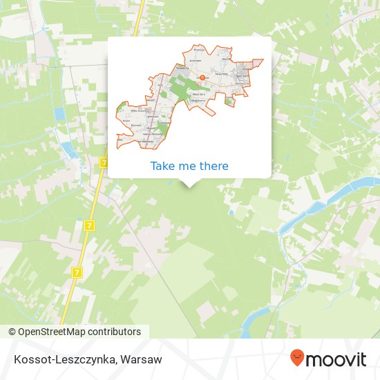 Карта Kossot-Leszczynka