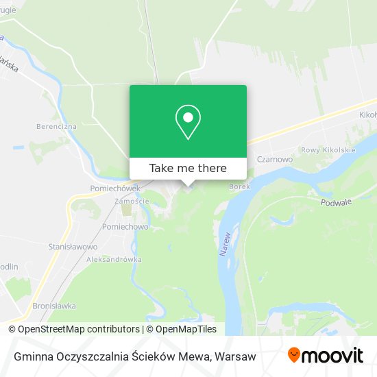 Gminna Oczyszczalnia Ścieków Mewa map