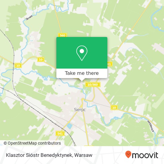 Klasztor Sióstr Benedyktynek map