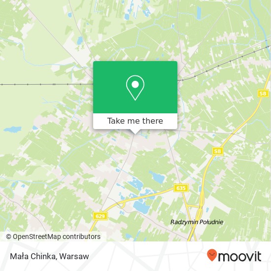 Mała Chinka map