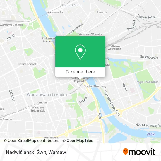 Nadwiślański Świt map