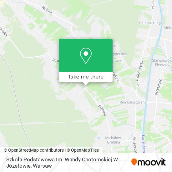 Szkoła Podstawowa Im. Wandy Chotomskiej W Józefowie map