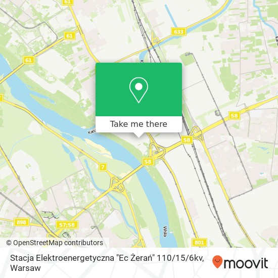 Stacja Elektroenergetyczna "Ec Żerań" 110 / 15 / 6kv map